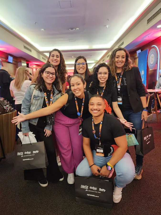 Turma em um evento da Academia